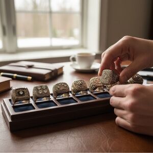 Pittsburgh Steelers Men's Silver Championship Rings Set new